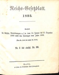 Reichs-Gesetzblatt 1893
