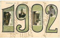Neujahrskarte, 1902, Bildpostkarte