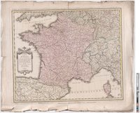 Landkarte "Carte de France"