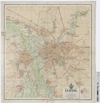 Plan der Stadt Leipzig