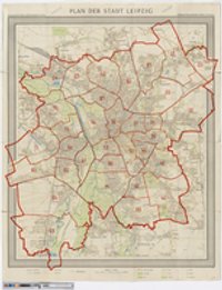 Plan der Stadt Leipzig
