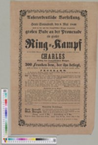 Anschlagzettel: Ring-Kampf