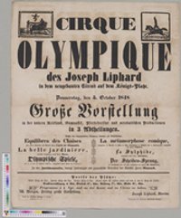 Anschlagzettel: Cirque Olympique