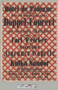 Plakat: Doppel-Concert